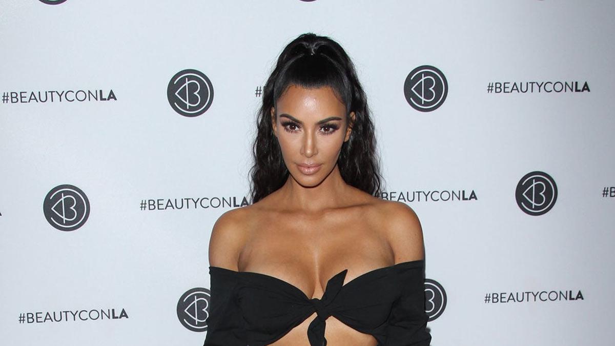 Kim Kardashian en la BeautyCon de Los Ángeles