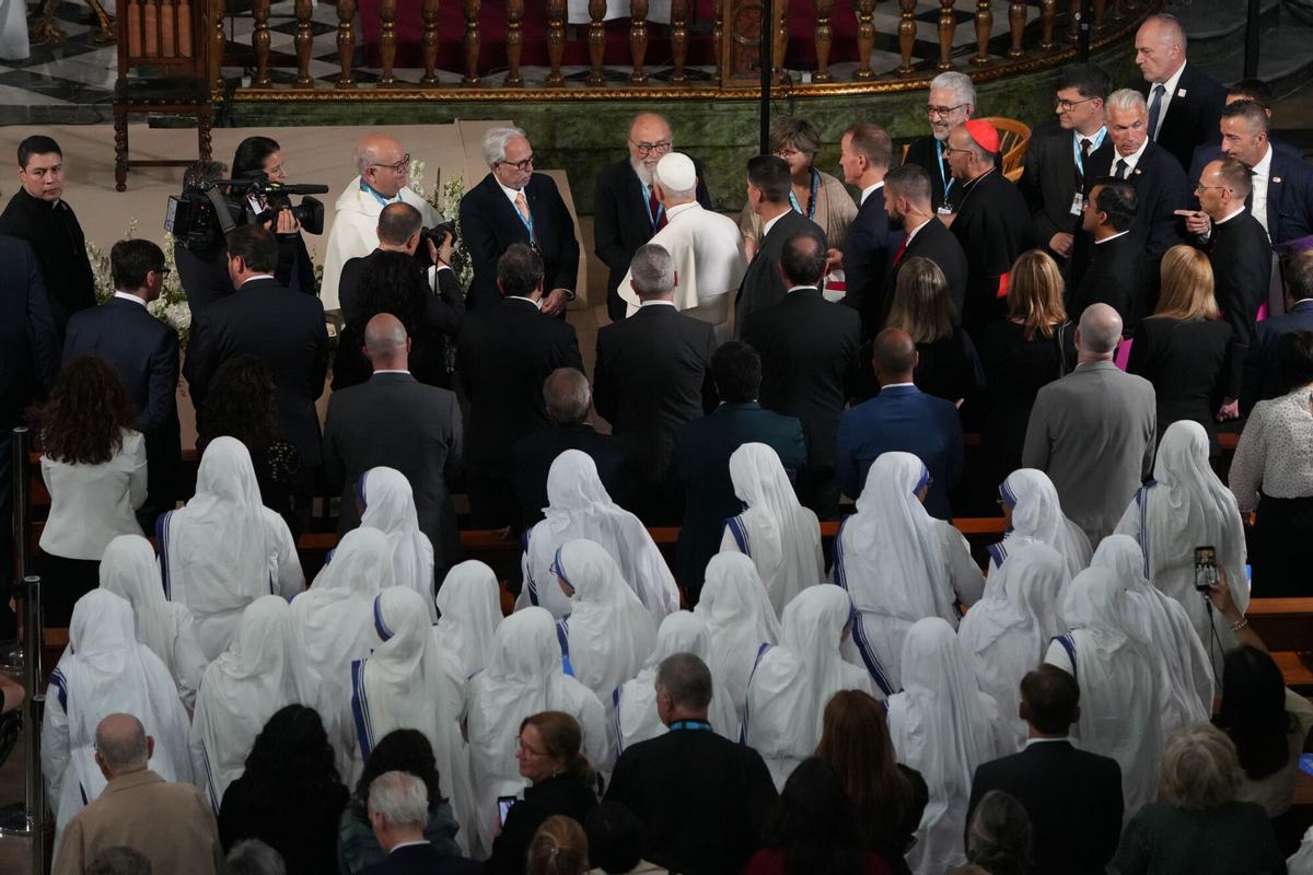 Les imatges de l'acte cloenda de la visita del Papa a la Sagrada Família