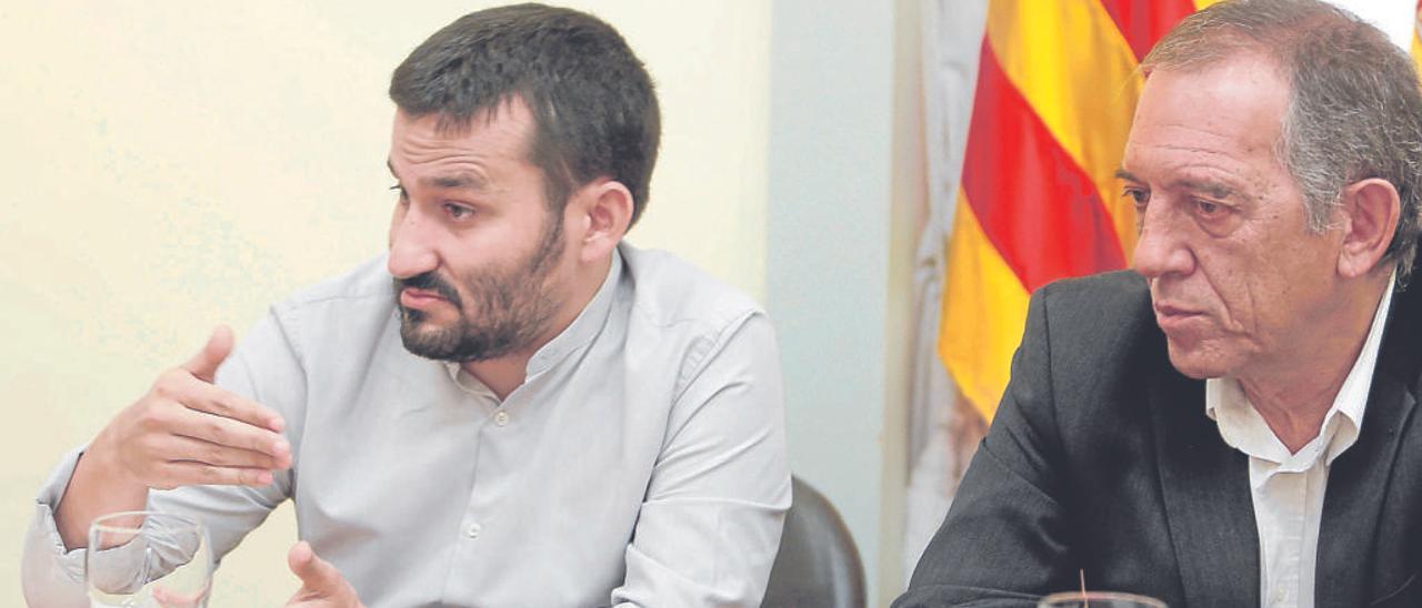 El conseller Vicent Marzà y el secretario autonómico de Educación, Miguel Soler.