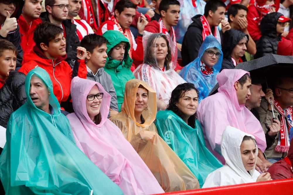 Ambientazo para el derbi asturiano en El Molinón