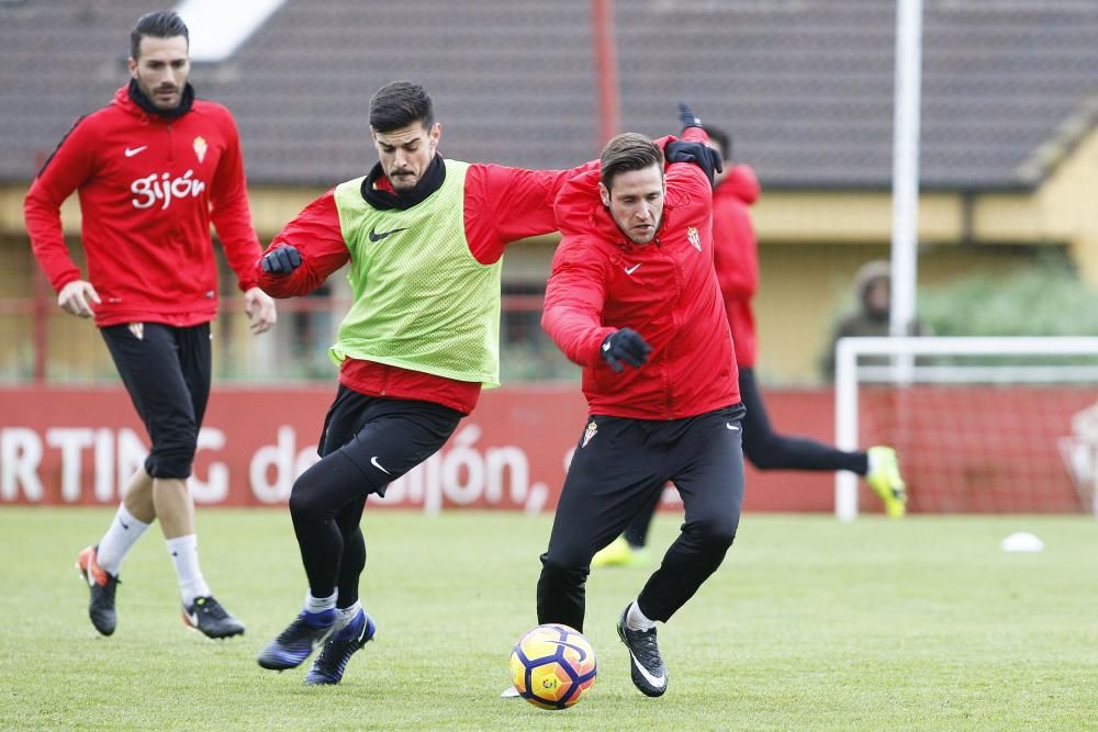 Entrenamiento del Sporting de Gijón