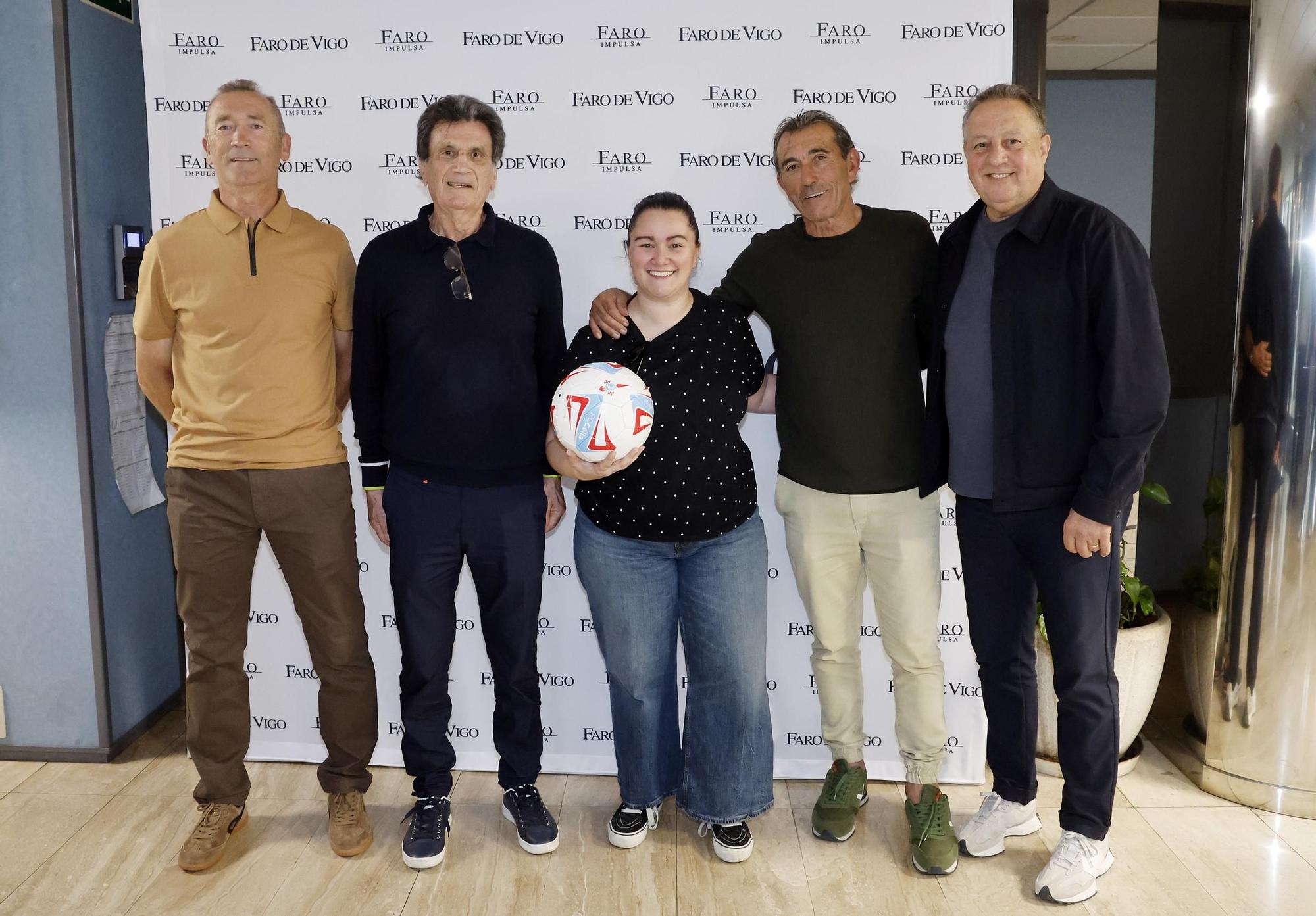 Encuentro de exjugadores y capitanes del Celta con suscriptores de FARO