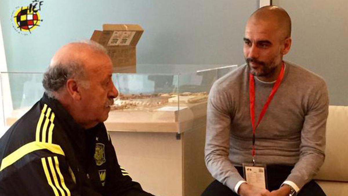 Guardiola se ha reunido con Del Bosque