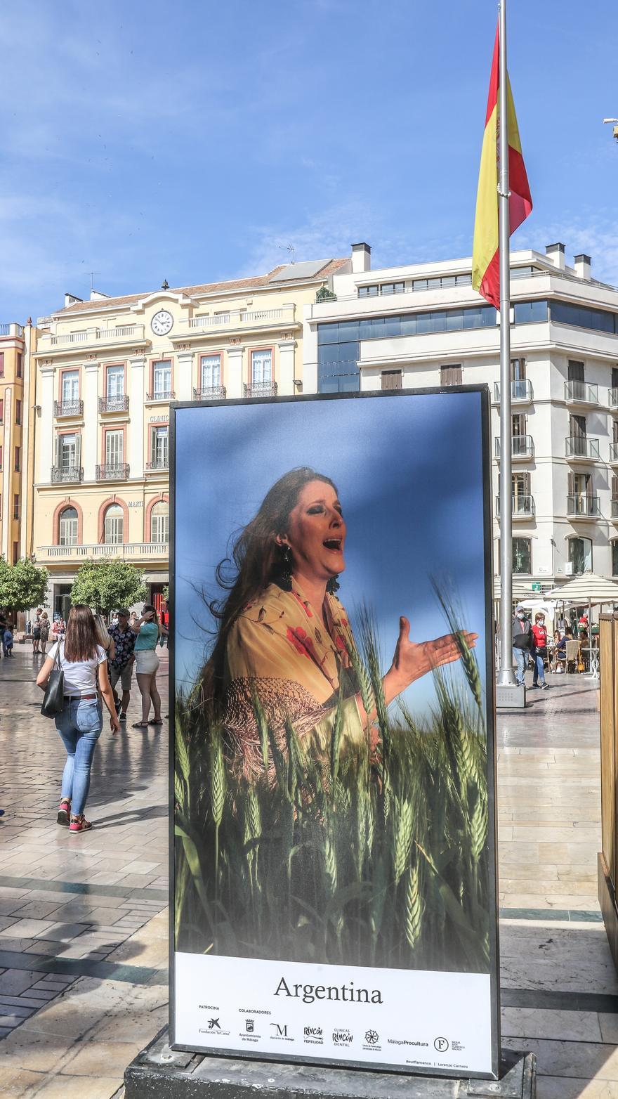 Fotos de la exposición 'Out Flamenco' de la calle Larios