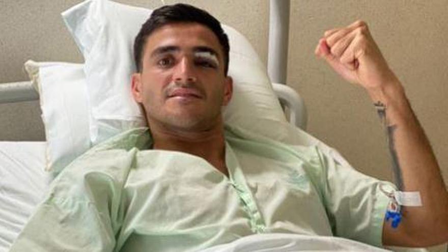 Maxi Gómez, en el hospital.