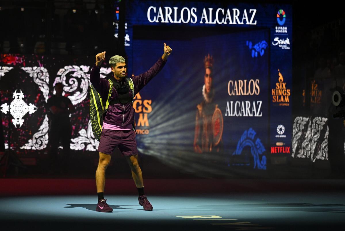 Carlos Alcaraz, en el Six Kings Slam de Riyadh