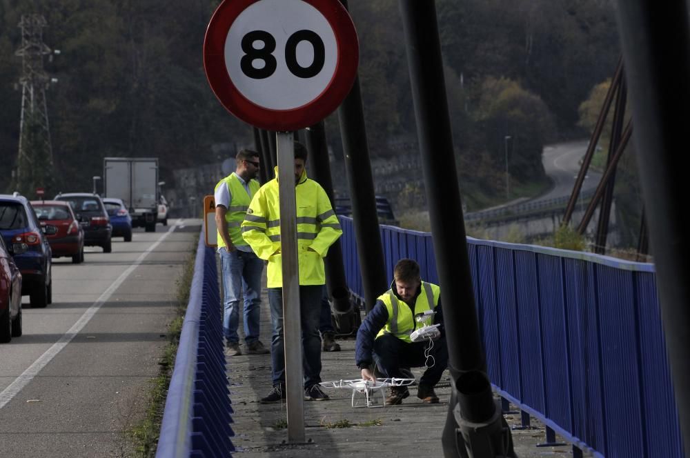 Inspección del Puente de Sama con drones