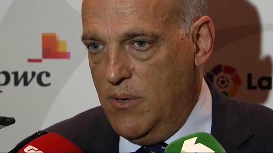 Tebas: "Piqué es un gran futbolista, pero un mal jurista"