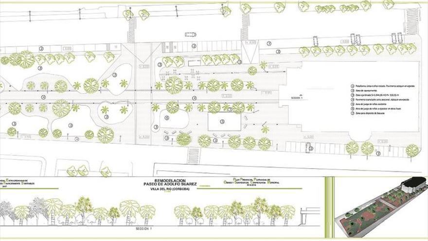Villa del Río destinará 400.000 euros para el Paseo Adolfo Suárez