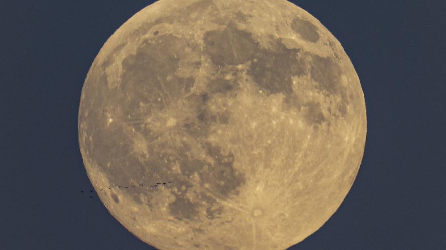 Así se vio en Galicia la rutilante &#039;superluna del cazador&#039;