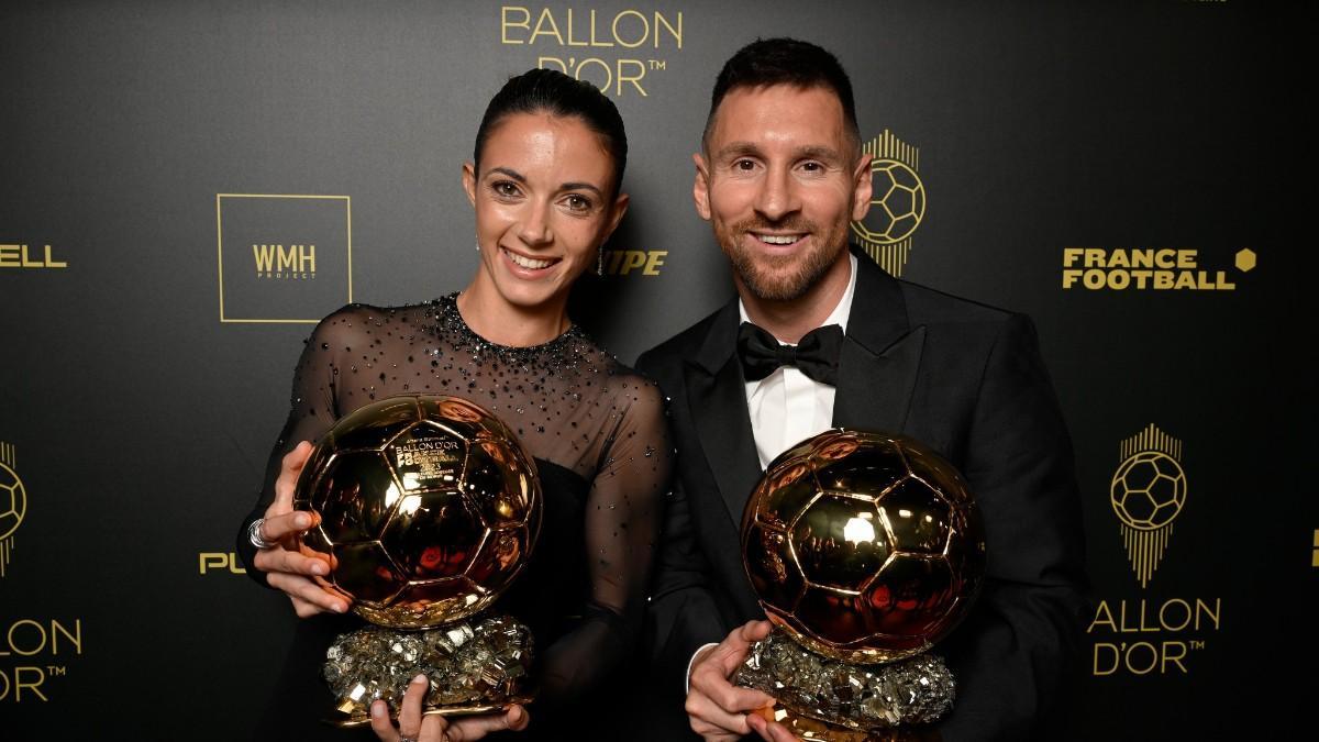 Leo Messi y Aitana Bonmatí, ganadores del Balón de Oro 2023