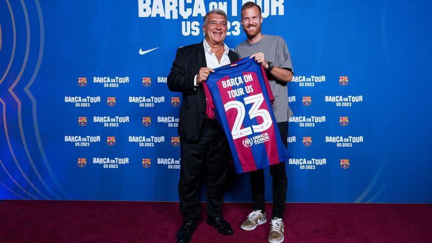 Oriol Rosell fa d&#039;amfitrió del Barça en l&#039;inici de la gira pels Estats Units