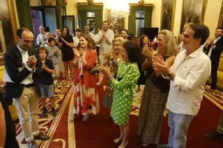 El pregón de Antón Meana para abrir la Semana Grande de Gijón, en imágenes