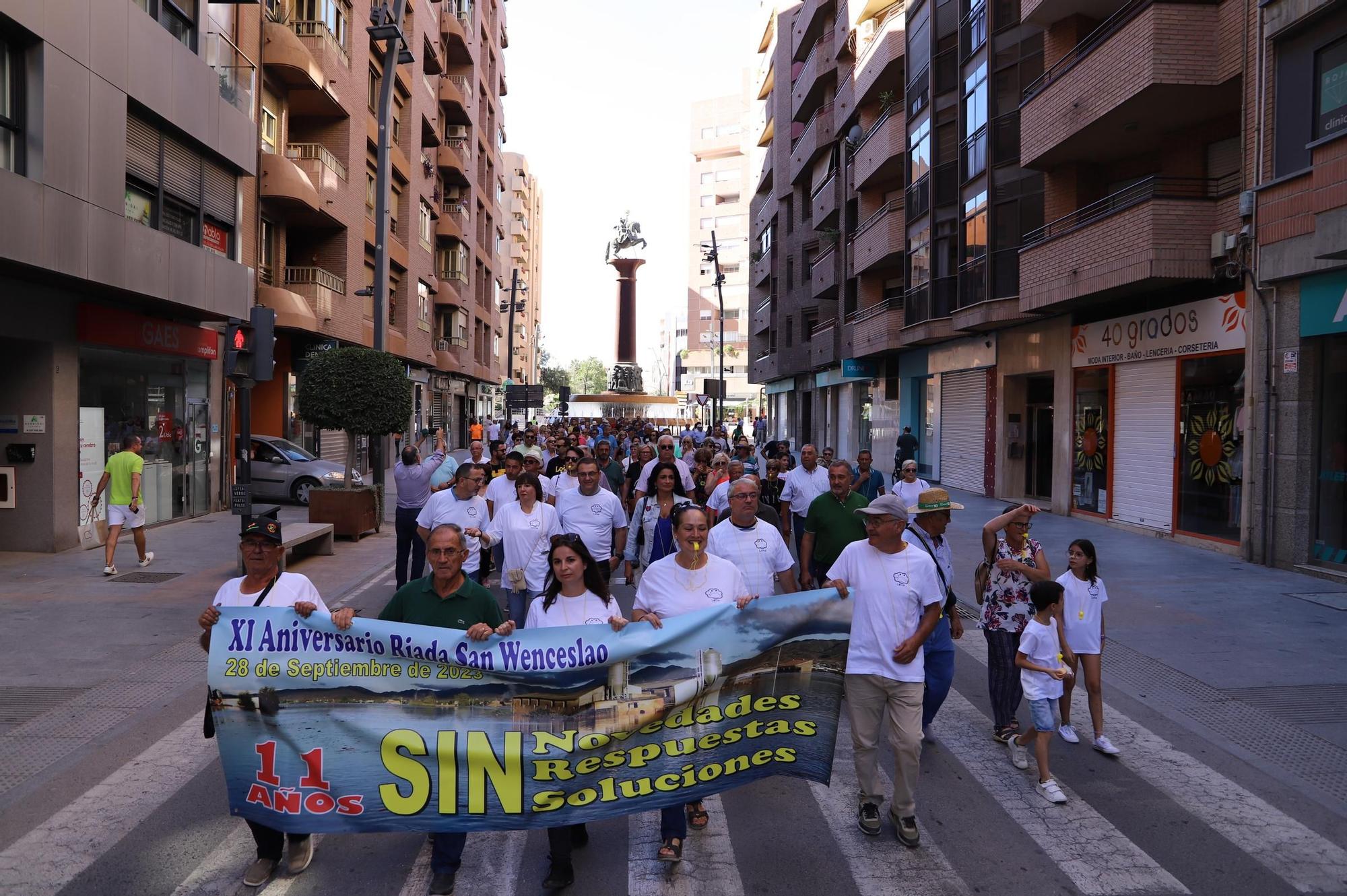 Manifestación por el XI Aniversario de la riada de San Wenceslao