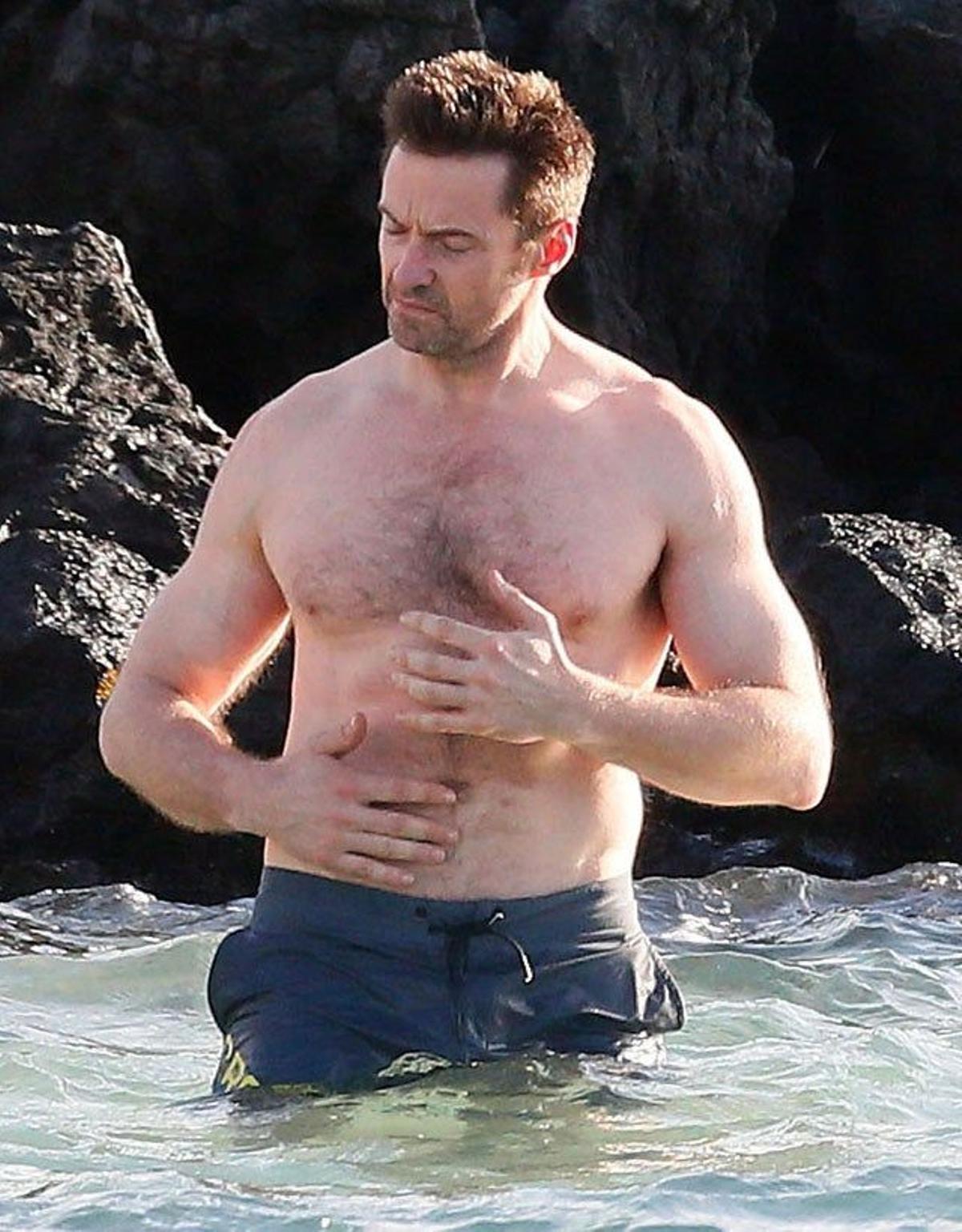 Hugh Jackman parece que va a tener un bañito corto