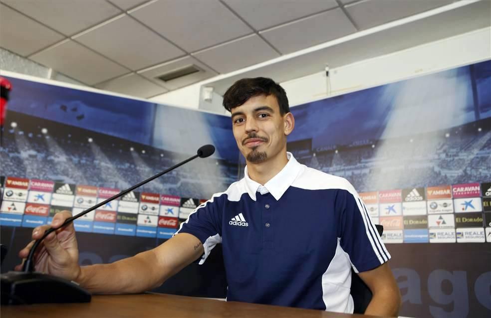 Presentación de Edu Bedia, segundo refuerzo del Real Zaragoza