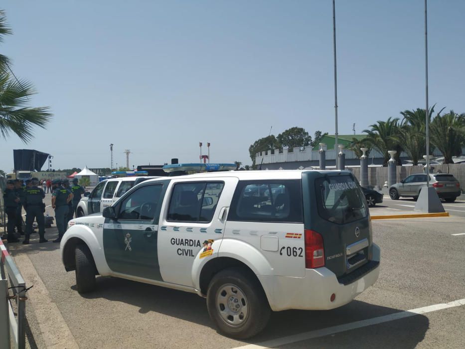 La Guardia Civil precinta el Marenostrum Festival