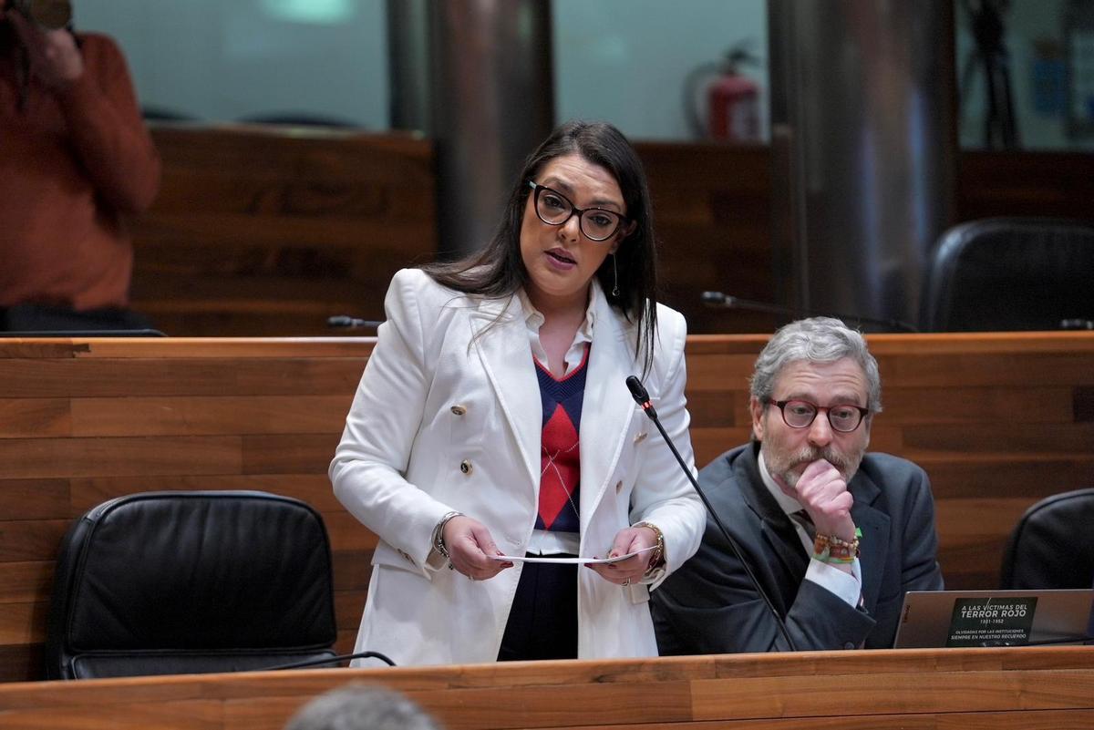 Carolina López en su intervención.