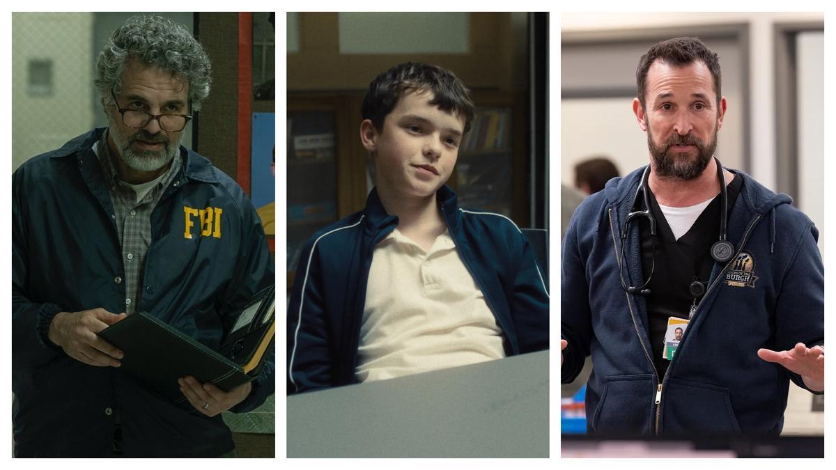 De izquierda a derecha, imágenes de 'Task'. 'Adolescencia' y 'The Pitt'