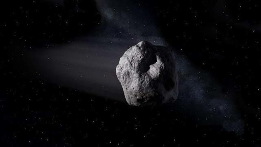 El asteroide 2002 AJ129.
