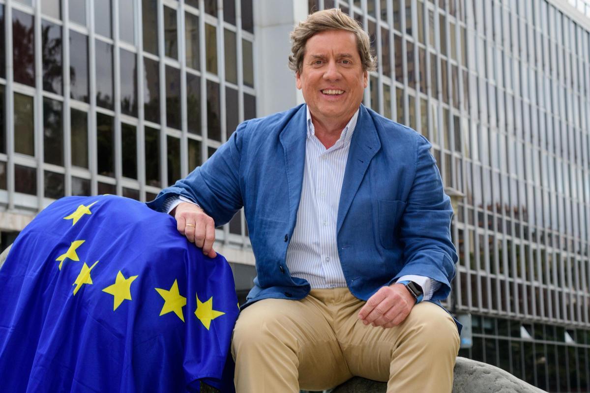 Gabriel Mato durante la campaña electoral de las europeas de 2019