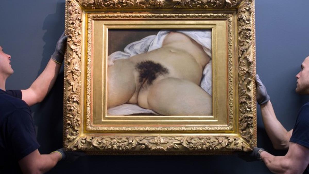 'L'origine du monde', de Gustave Courbet, la obra que ha provocado el litigio de un profesor francés con Facebook.