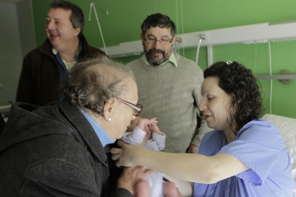 Nicolás, el primer nacimiento del año en Asturias