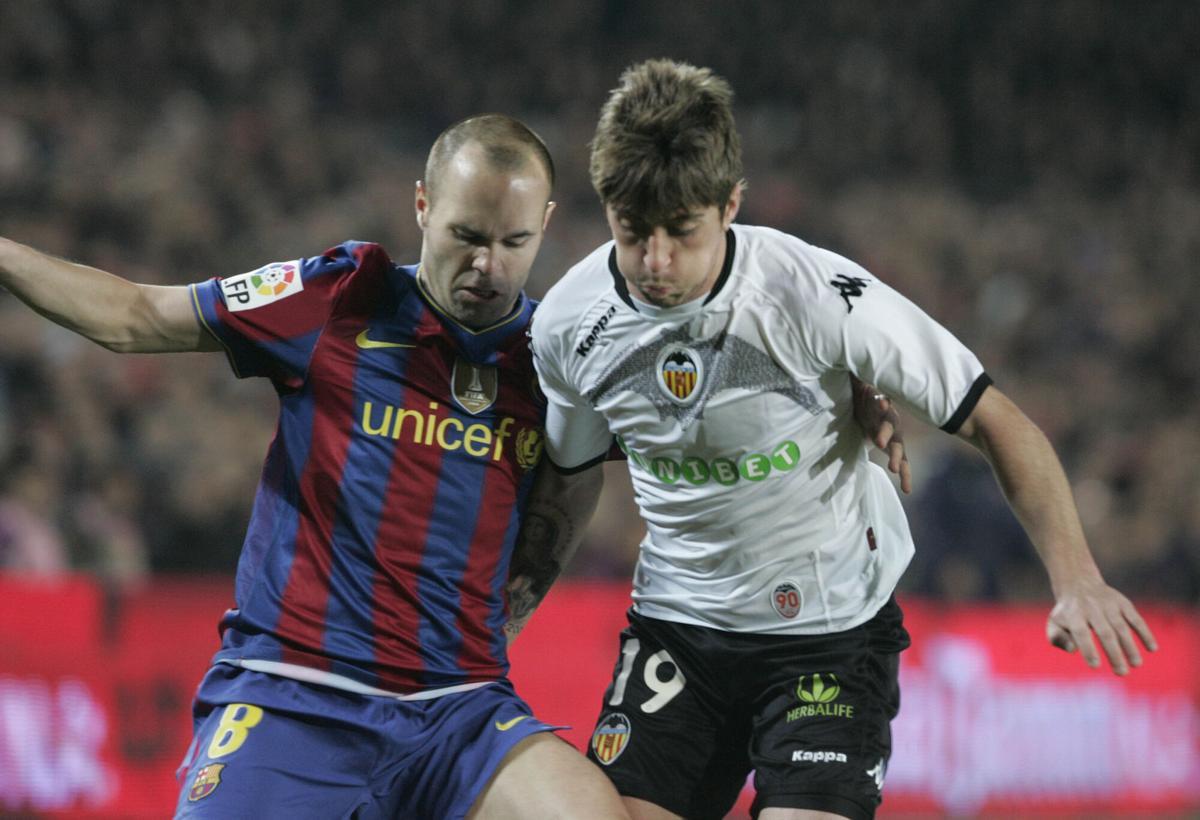 14/03/10 MARZO 2010 VALENCIA CF PARTIDO FC BARCELONA VS. Pablo Hernández. Fútbol. partidos. FC Barcelona. VCF. jugadores