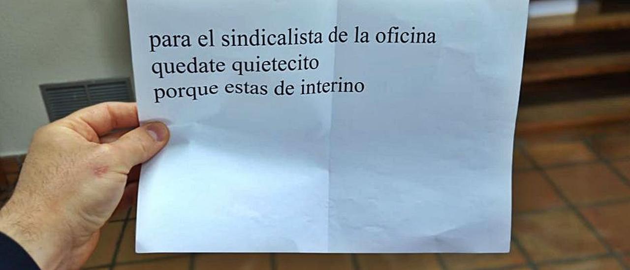 El anónimo recibido. | LEVANTE-EMV