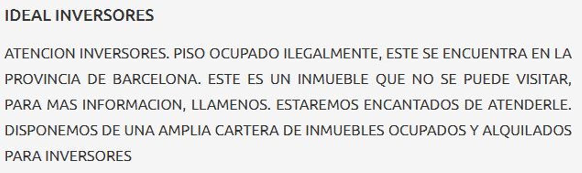 Piso ocupado a la venta por 69.000 euros &quot;ideal para inversores&quot; en la avenida Amèrica de Mataró