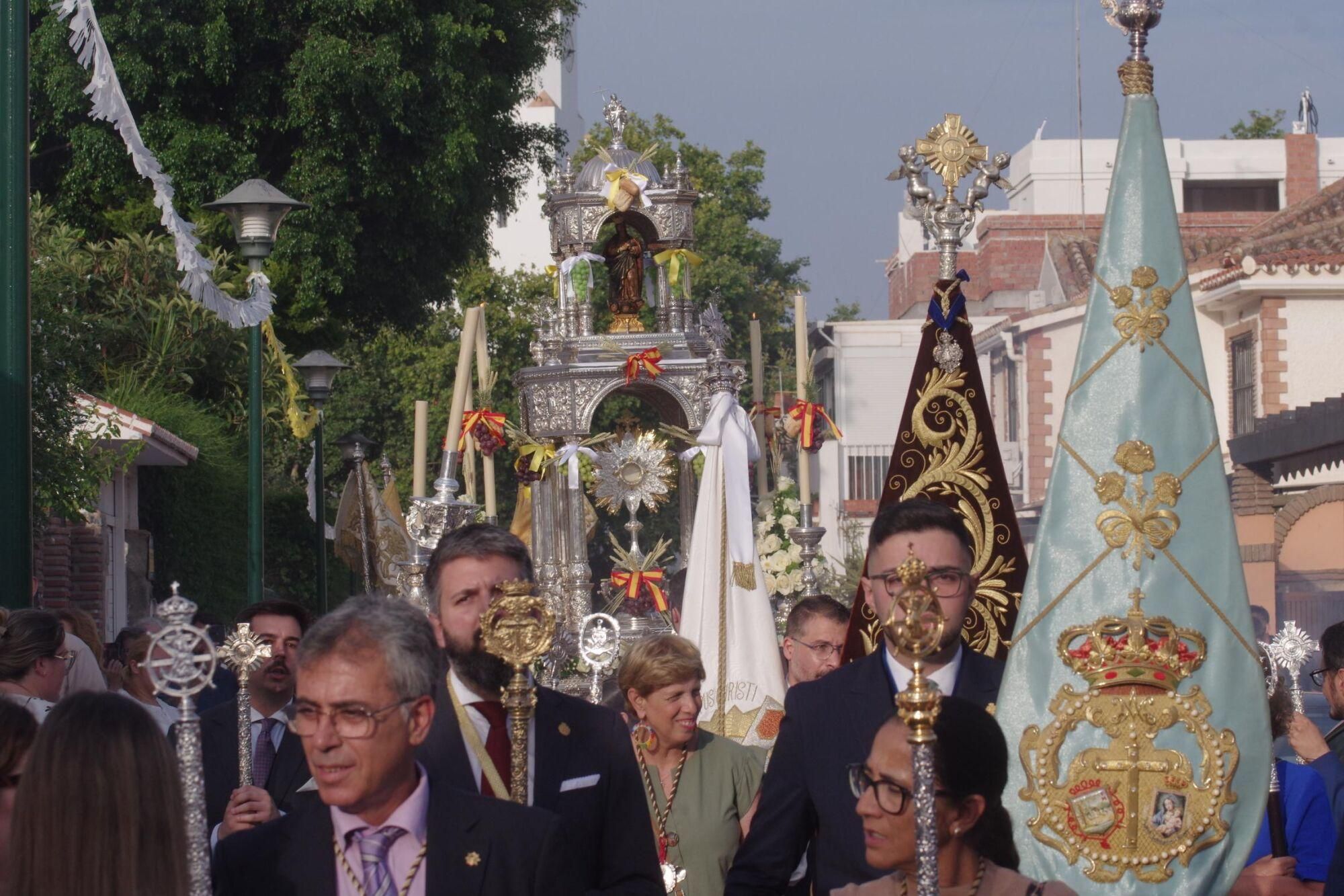 Imágenes de la procesión del Corpus, en Pedregalejo
