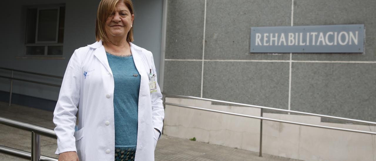 Maria Teresa Puertas, ayer, en el Hospital de Cabueñes