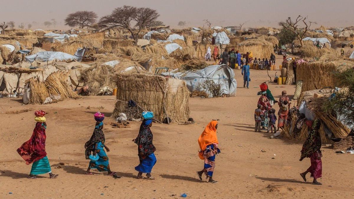 Poblado cercano al lago Chad