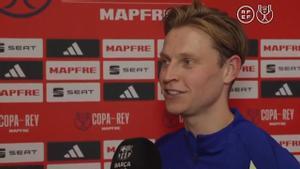 De Jong: Hemos sufrido pero estamos muy contentos de estar en la final