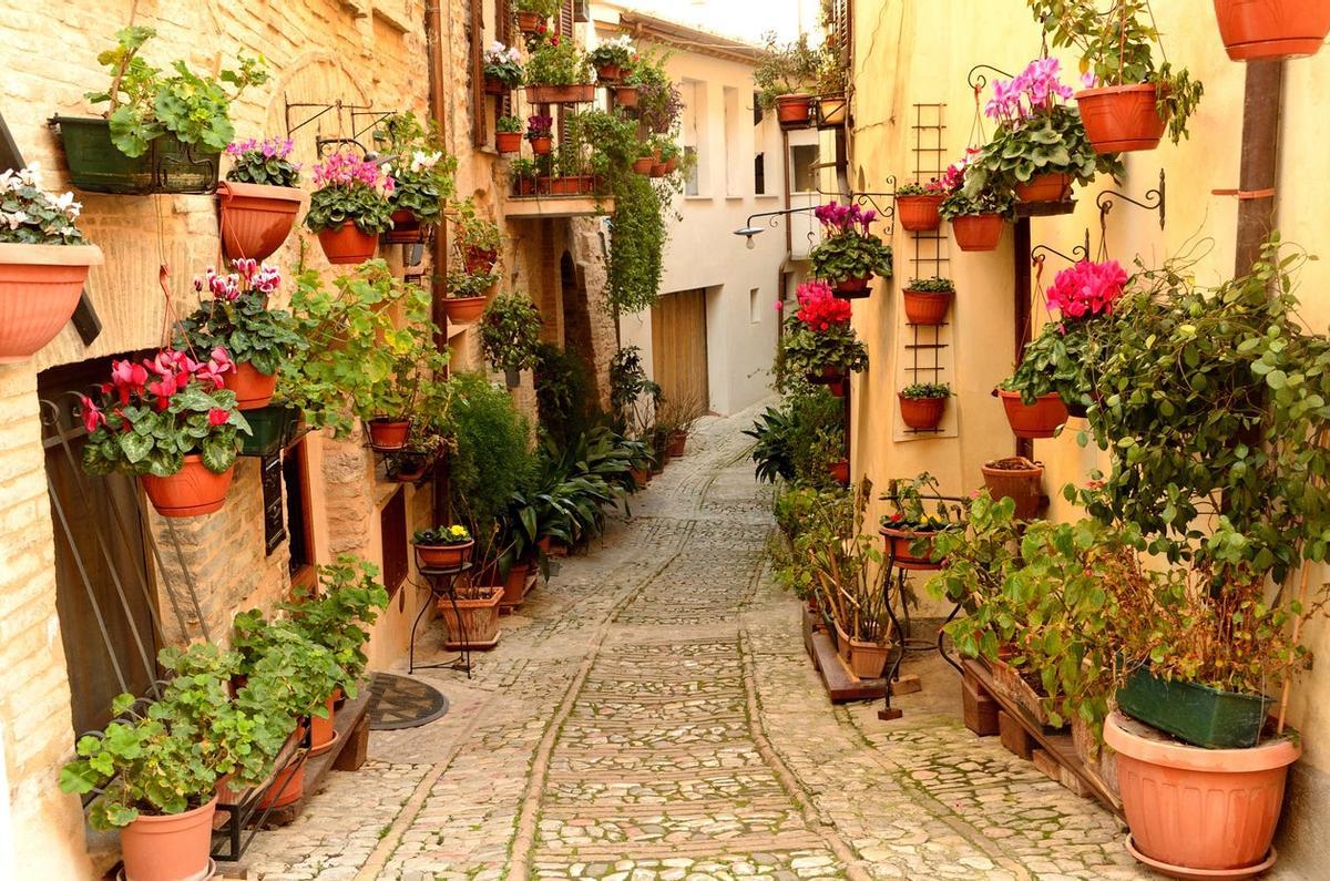Calles de Spello (Spello, Italia)