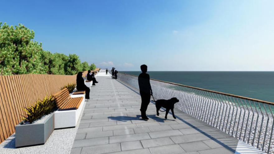 El Pleno da luz verde a la construcción de un paseo marítimo con dos plazas