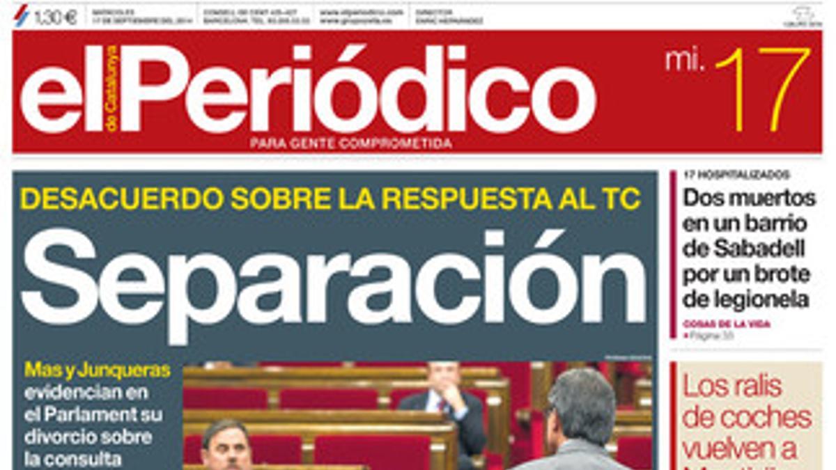 Portada de la edición del 17 de septiembre.