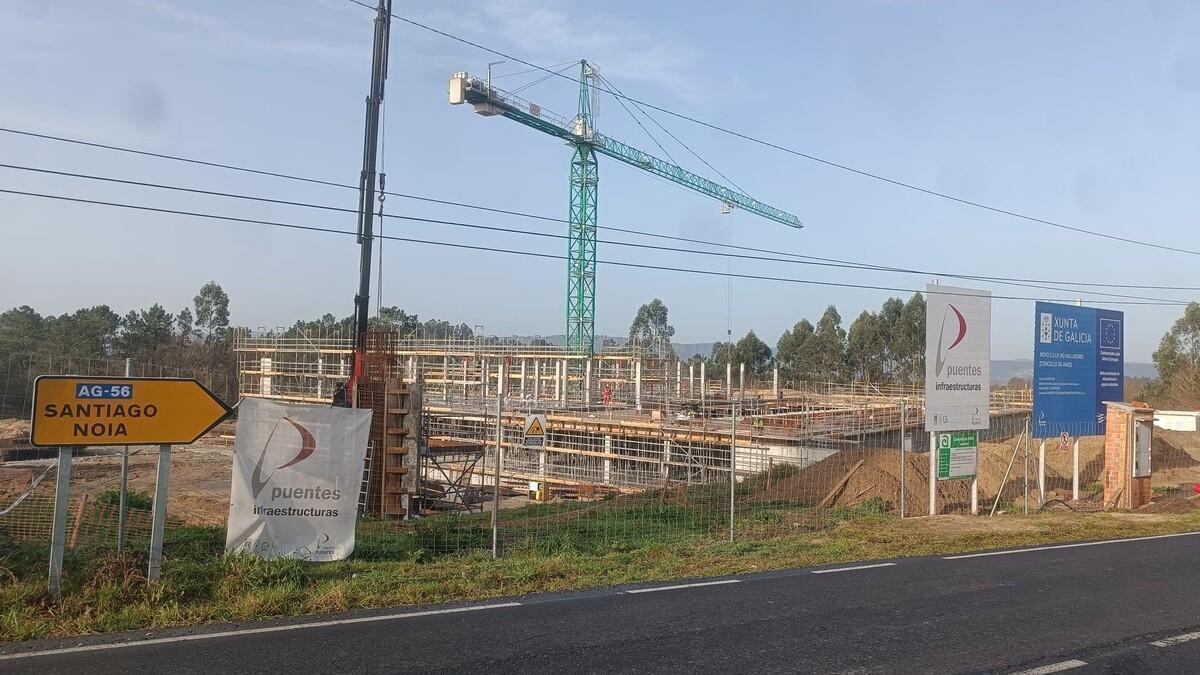 Obras del futuro colegio, CEIP, de Milladoiro
