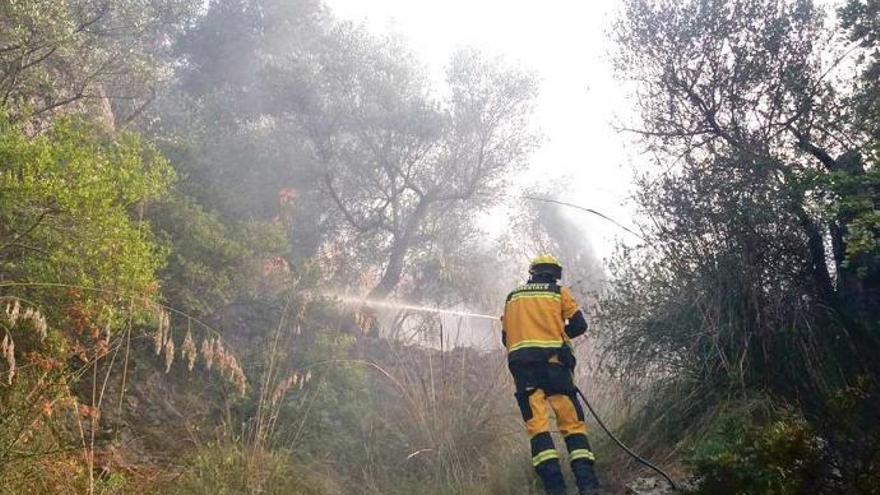 Feuer zerstört bei Selva 0,64 Hektar Kiefernwald