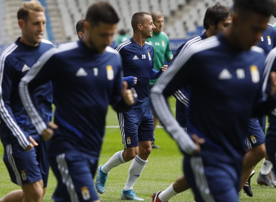 Entrenamiento del Oviedo en El Tartiere