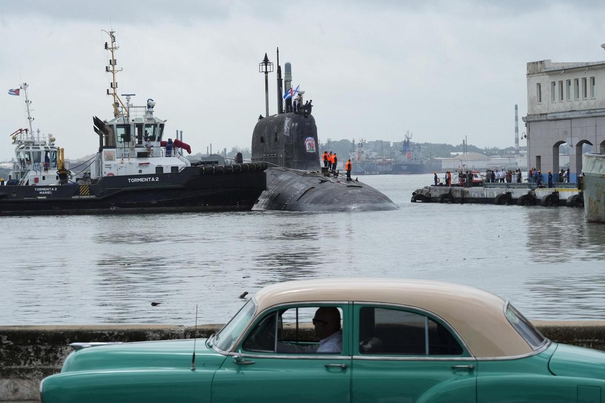 Llegan a La Habana una fragata y un submarino nuclear rusos