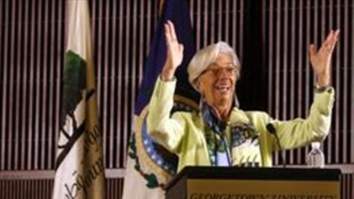 Christine Lagarde, en un acto reciente den Gergetown.