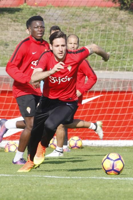 Entrenamiento del Sporting de Gijón