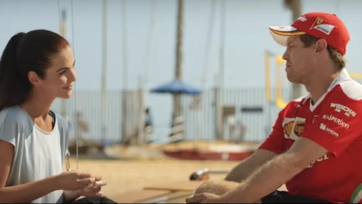 Vettel cambia el circuito por la playa