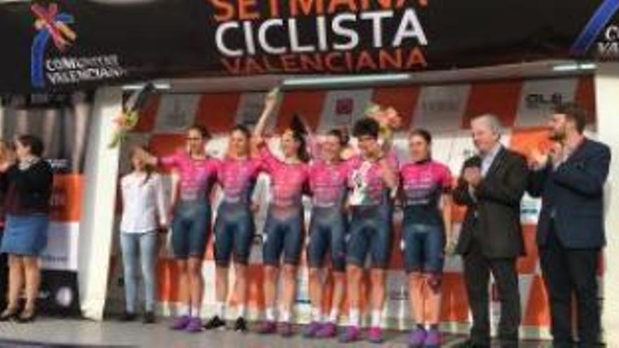 El equipo italiano BePink Cogeas gana la primera etapa de la Setmana Valenciana