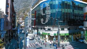 Oficinas de una entidad bancaria en el centro de Andorra la Vella.