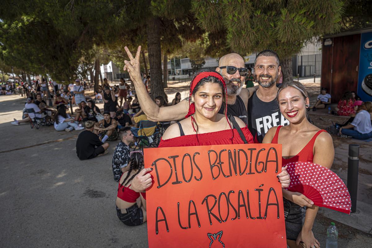 Ambiente antes del concierto de Rosalía