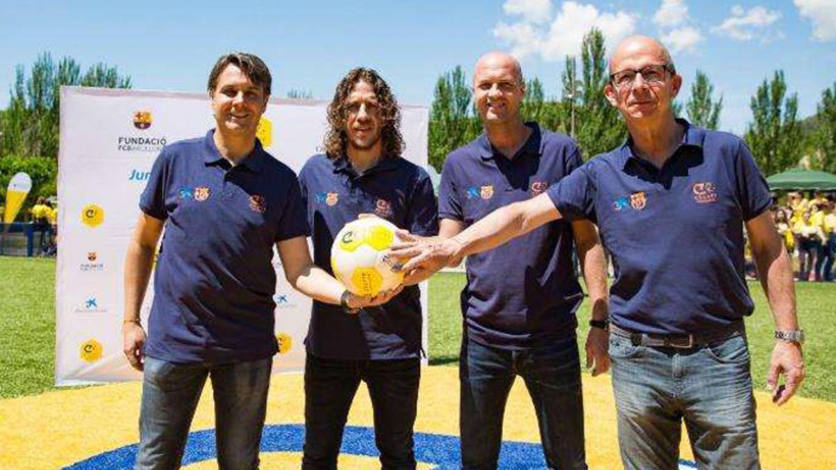 Bertolín, Puyol, Cruyff y Cardoner, en La Pobla de Segur