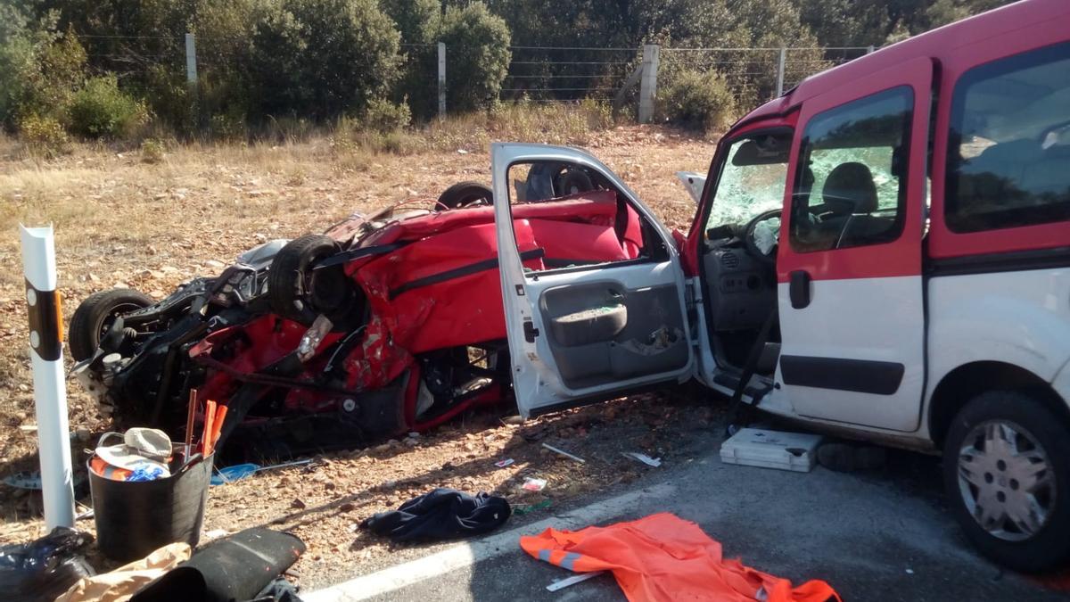 Accidente en el que perdieron la vida dos trabajadores de la Junta