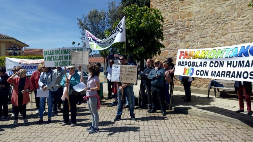 Protesta en Zamora